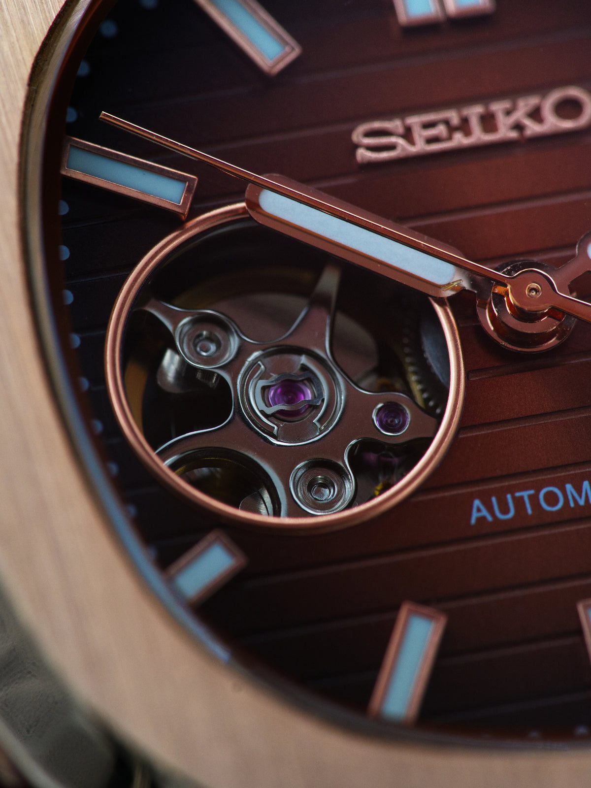 Nautilus Rose Gold Open Heart