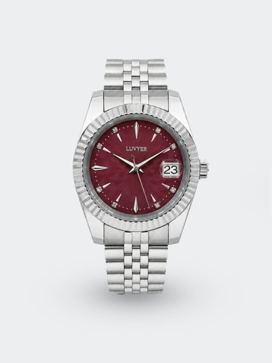 Datejust Presage Maroon
