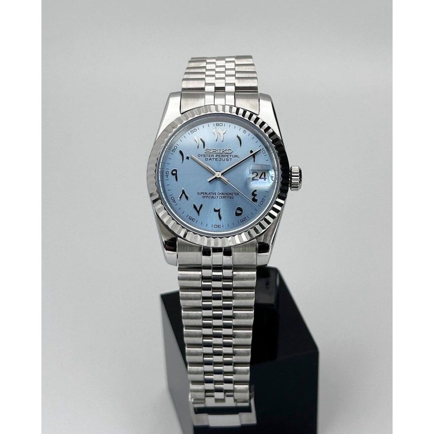Datejust Ice Blue Arabic Dial