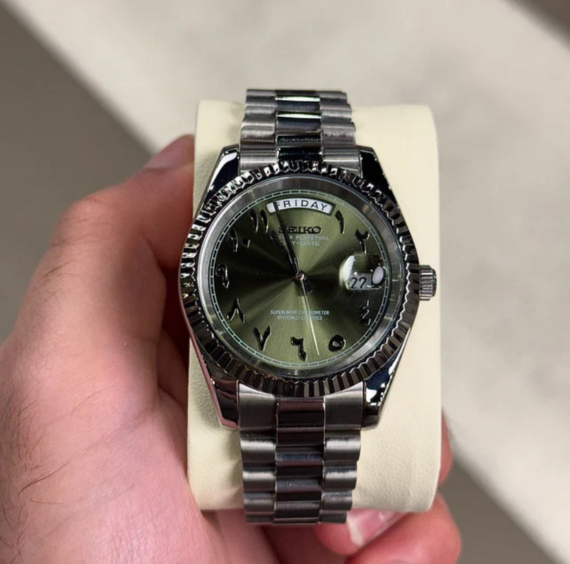Day-Date Olive Arabic Dial