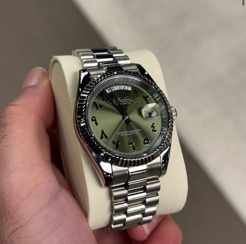 Day-Date Olive Arabic Dial
