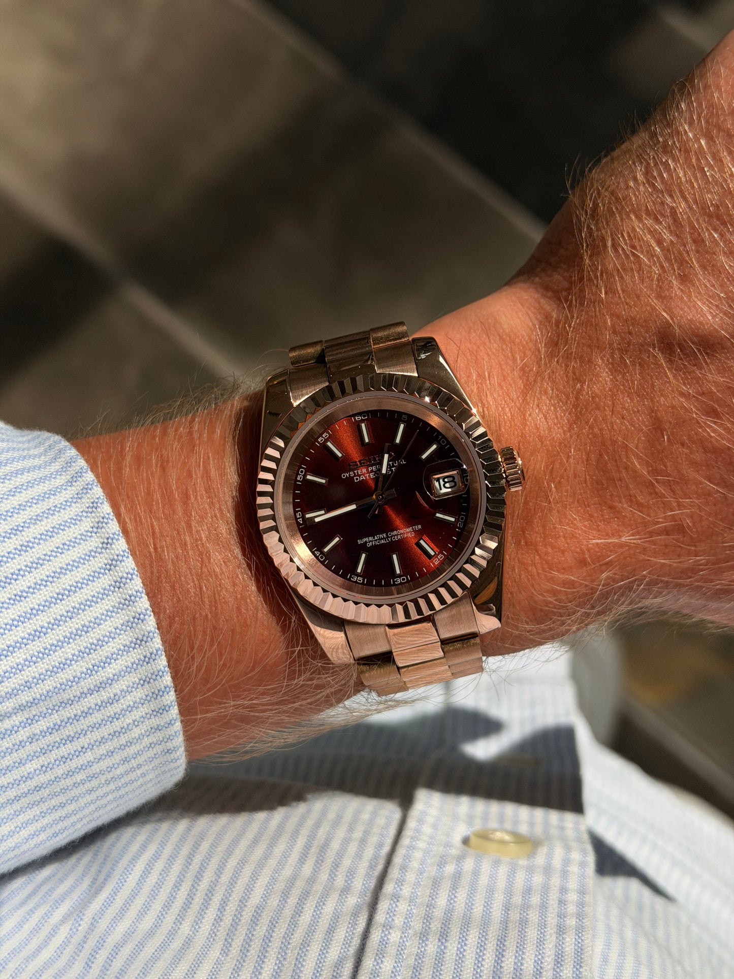 Datejust Rose-Gold Caramel