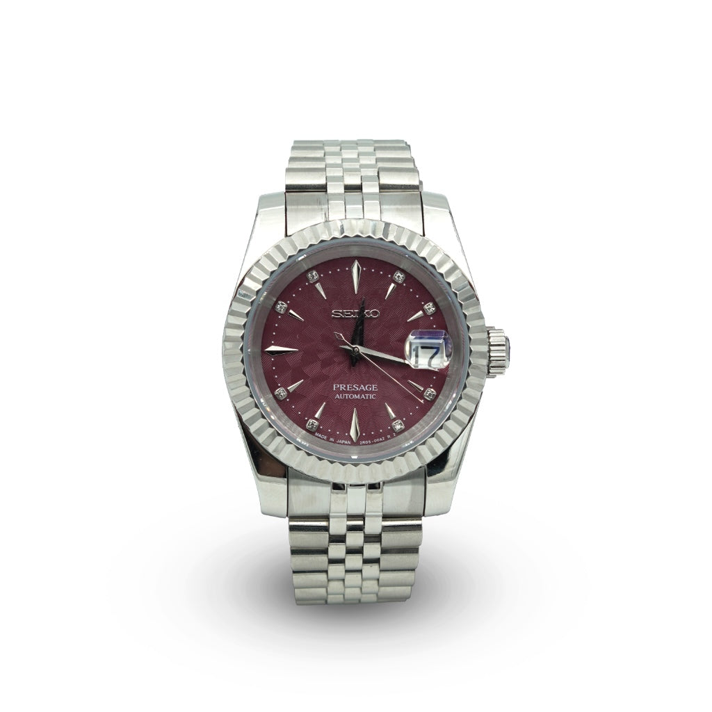 Presage Maroon Dial