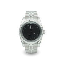 Datejust Black Textured Arabic Dial