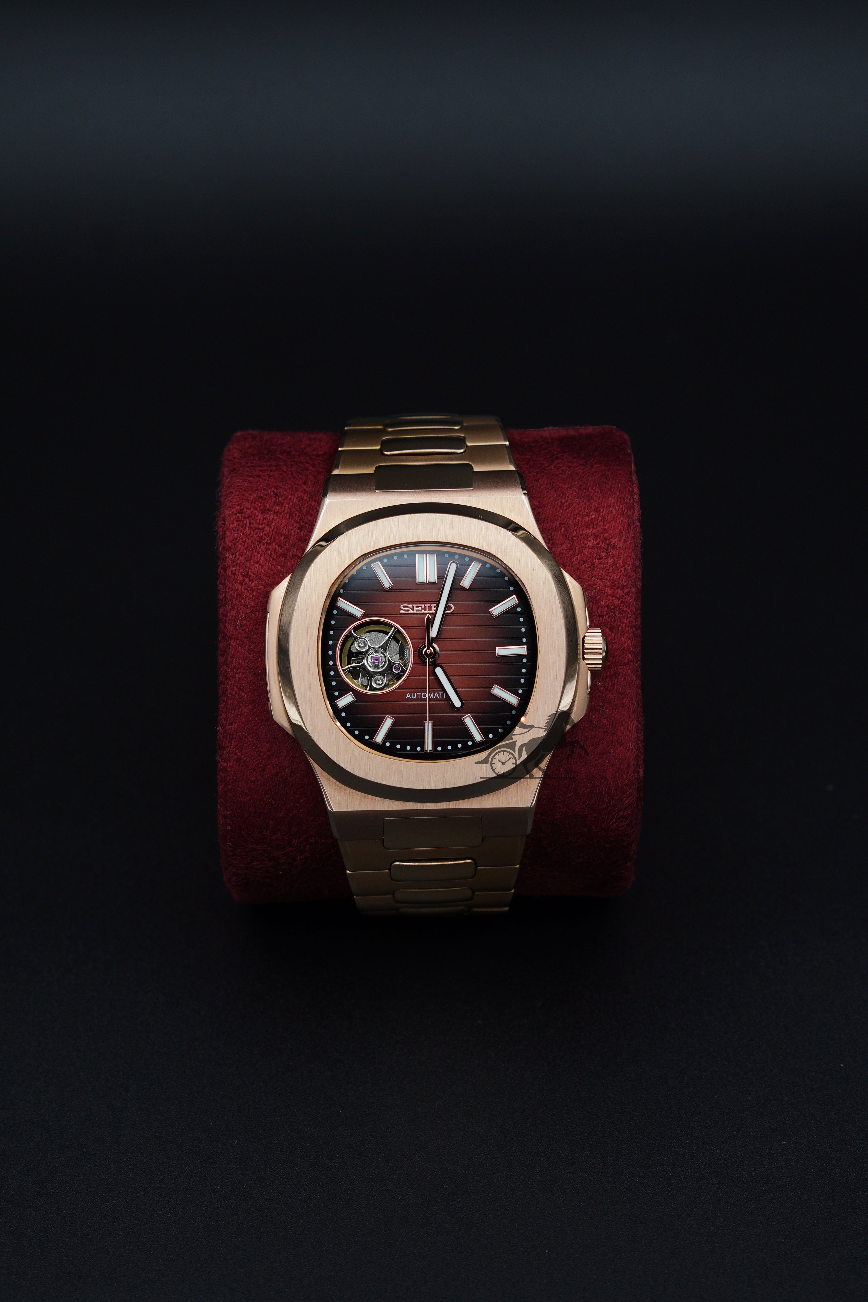 Nautilus Rose Gold Open Heart
