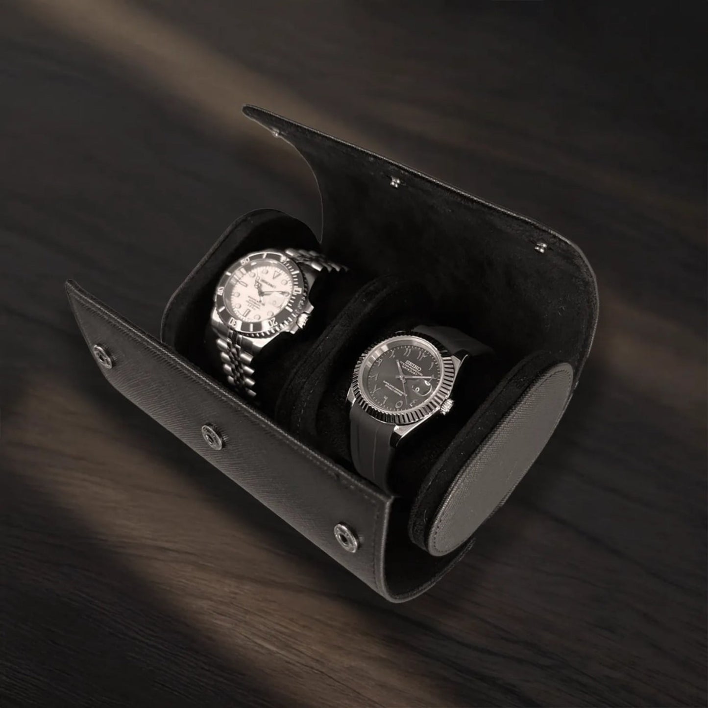 Double Leather Watch Case