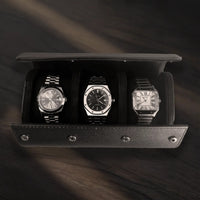 Triple Leather Watch Case