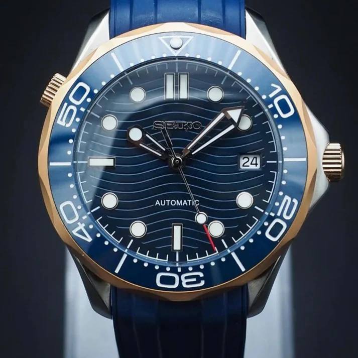 Seamaster Rose Gold & Blue