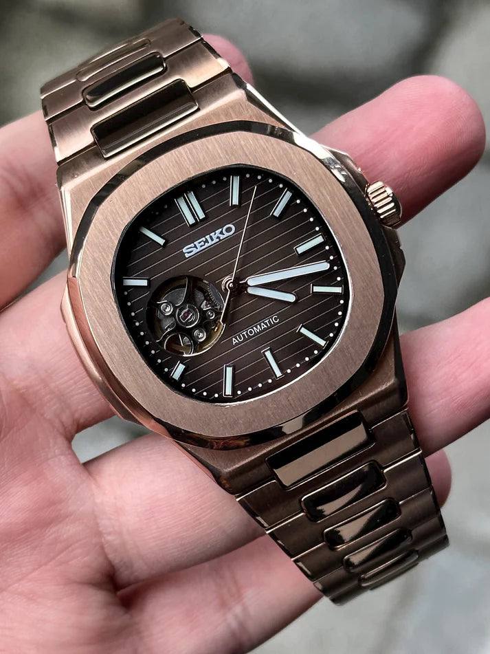 Nautilus Rose Gold Open Heart