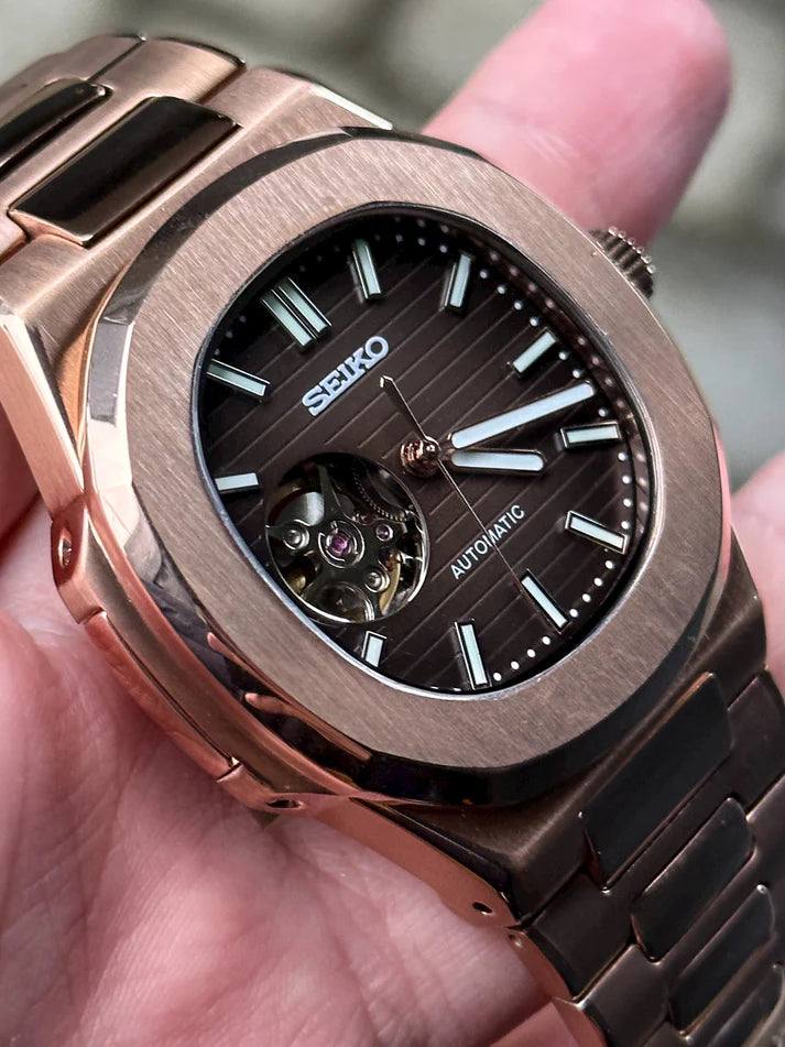 Nautilus Rose Gold Open Heart