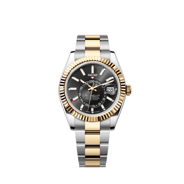 Datejust Sky Dweller Two Tone Black