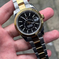 Datejust Sky Dweller Two Tone Black