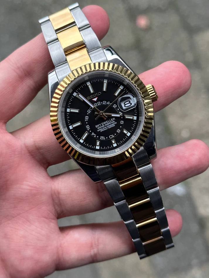 Datejust Sky Dweller Two Tone Black