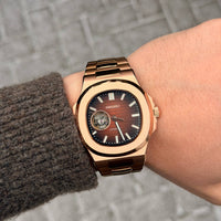 Nautilus Rose Gold Open Heart