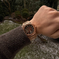 Nautilus Rose Gold Open Heart